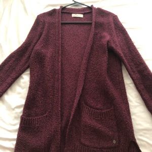 Maroon cardigan